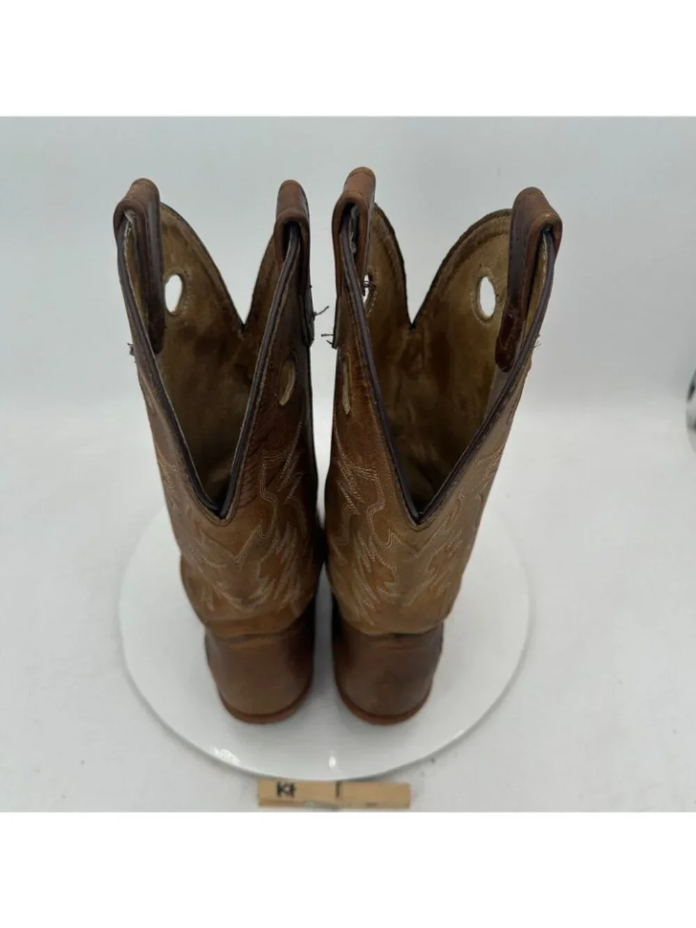 Double H UltraGel Ice Buckaro Men Size 7.5M DH5159 Brown Leather Cowboy Boot